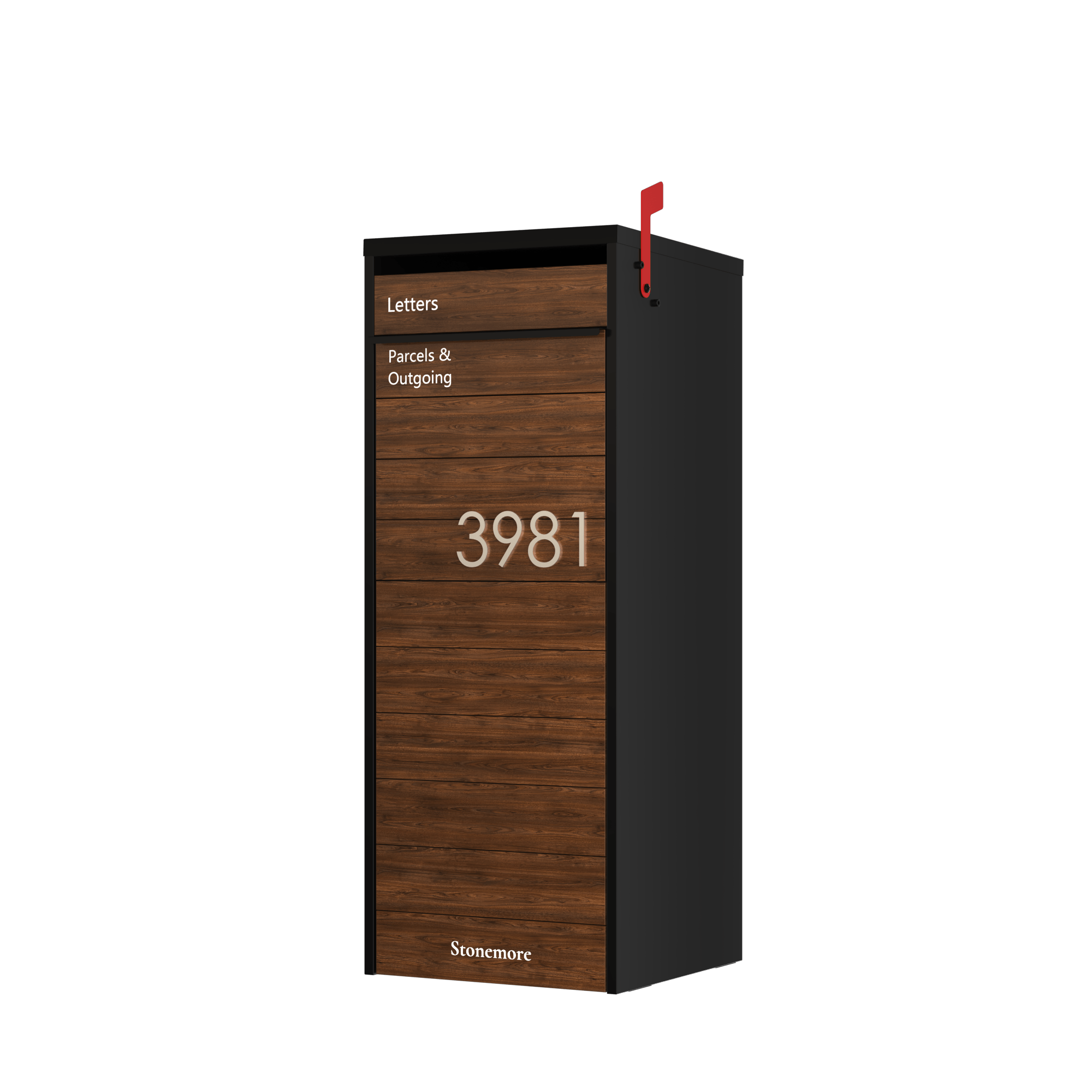 Stick On - 3" Slim Stainless Steel Number