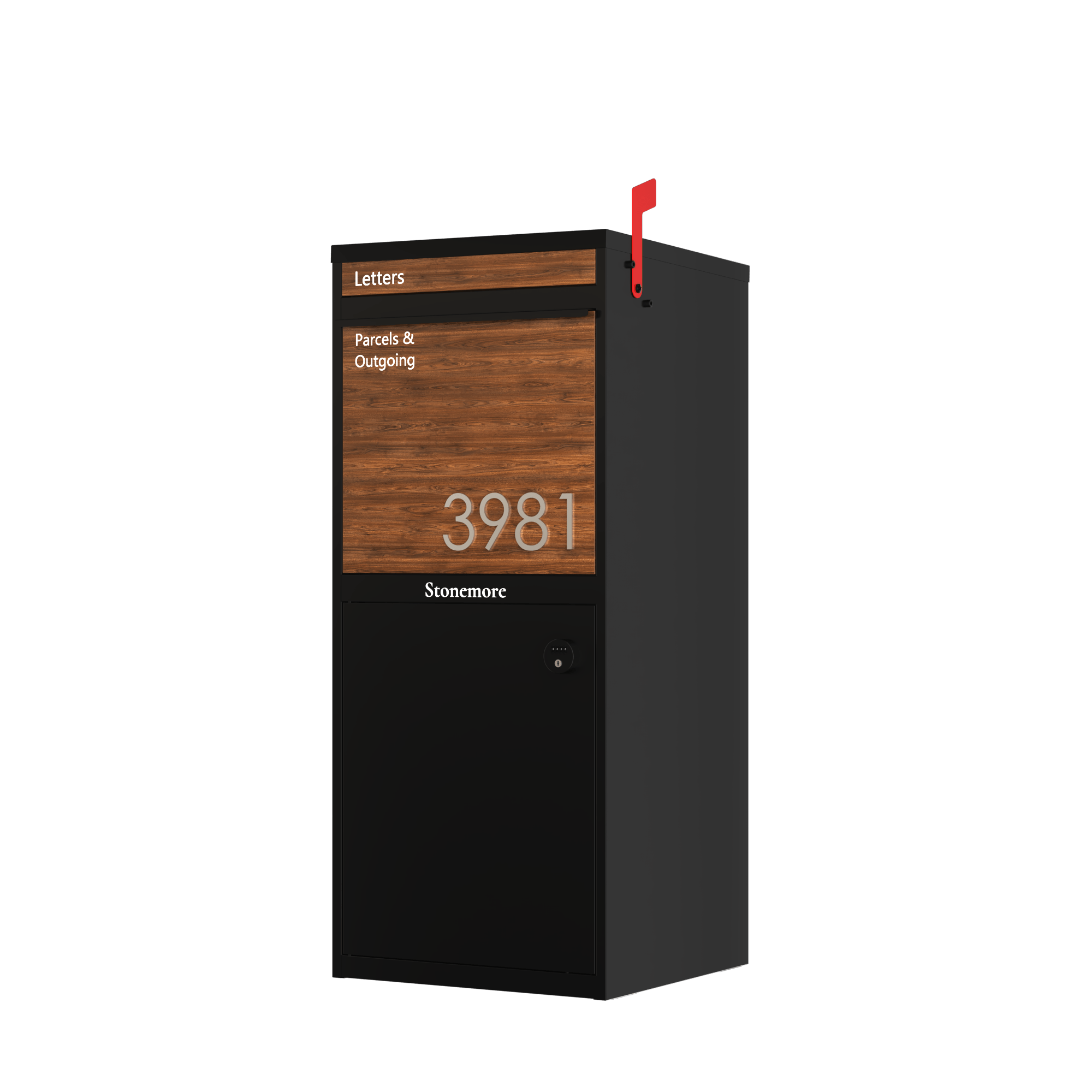 Stick On - 3" Slim Stainless Steel Number